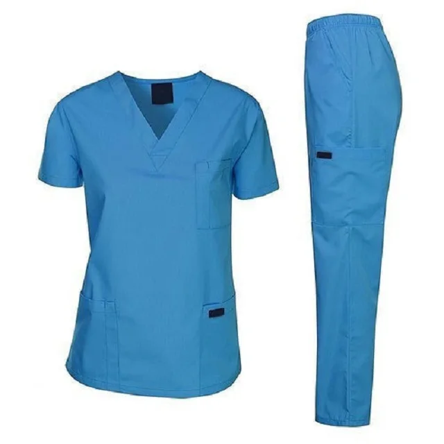 Buy Top Grade Material Made Hospital Uniform Scrub Suit with Customized Colored Available For Hospital Uses