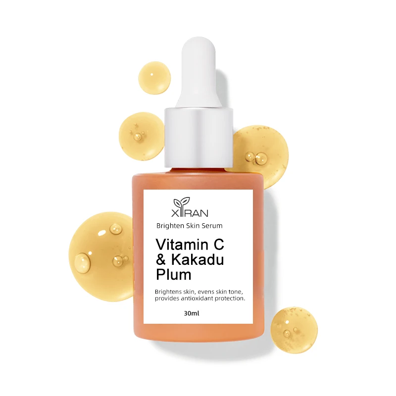 Custom Logo Vitamin C & Kakadu Plum Facial Serum Private Label Whitening Skin Care Serum for Skin Lightening