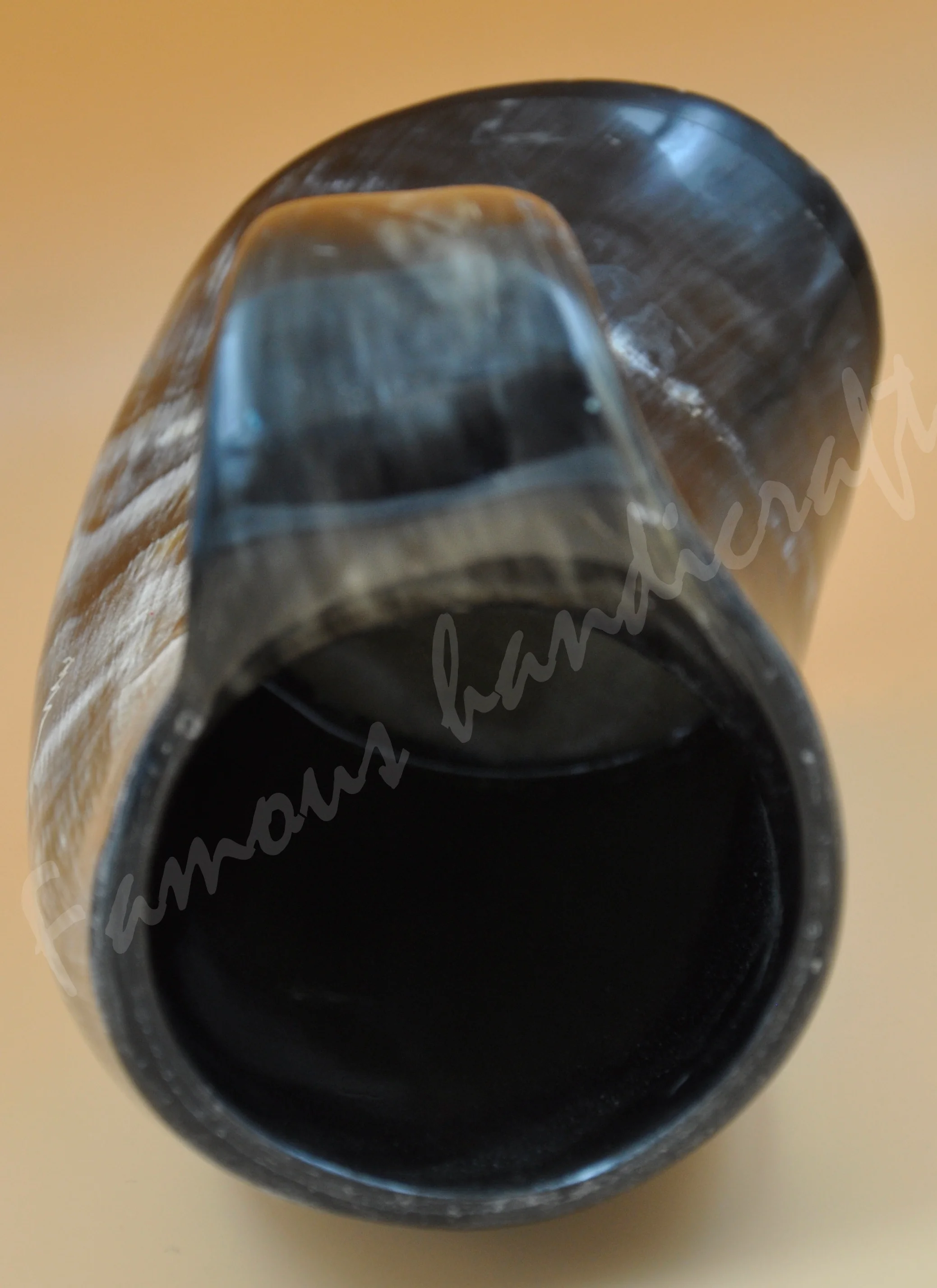 horn mug High quality handcrafted drinking standing horn mug for restaurants , hotels , bars use drinking horn