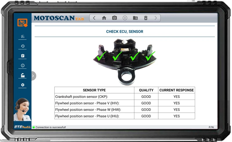 MOTOSCAN TAB Diagnostic Tool Programming and Upgrading Standard Software of Manufacturer inside ECM, SCU