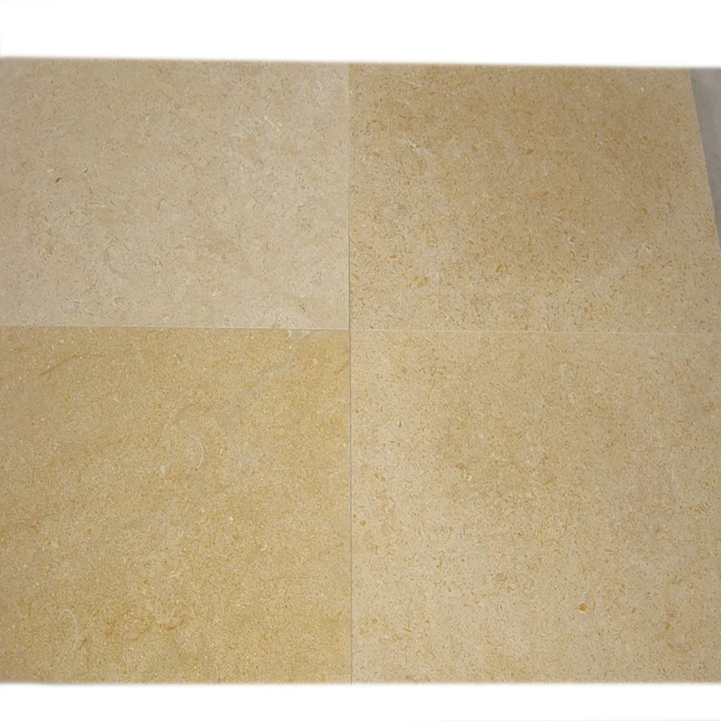 2023 Sunny Gold Limestone Tile Wall and Floor Tiles Interior Honed Surface Yellow Gold Color Feature Material 100% Natural Stone