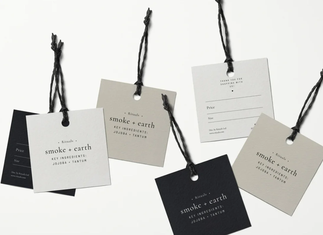 Personalized Retail Tags Diy art craft hang tag matte special card paper Swing Tag for bottle candle gift wedding candy box