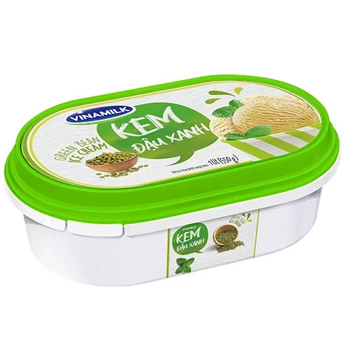 Vinamilk - Ice cream - Mung Bean / Green Bean Flavor - Wholesale High quality 1L x 10 Boxes Per Carton HACCP HALAL GMP BRC FSSC