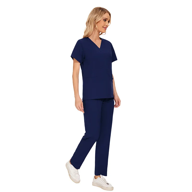Medical Uniform Nurses Wear Wholesale Scrubs Nursing Suit Jogger Hospital Reusable Customized Scrub Set Fabric Scrubs