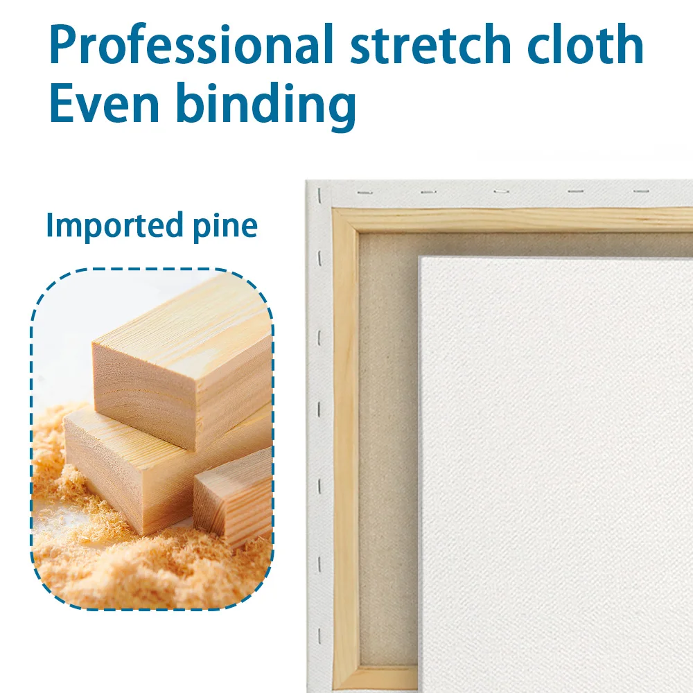 Wholesale 380g Cotton and Linen Blend Stretched Canvas Art Canvas Frames for Oil Painting Acrylic Primer Blank Canvases Print