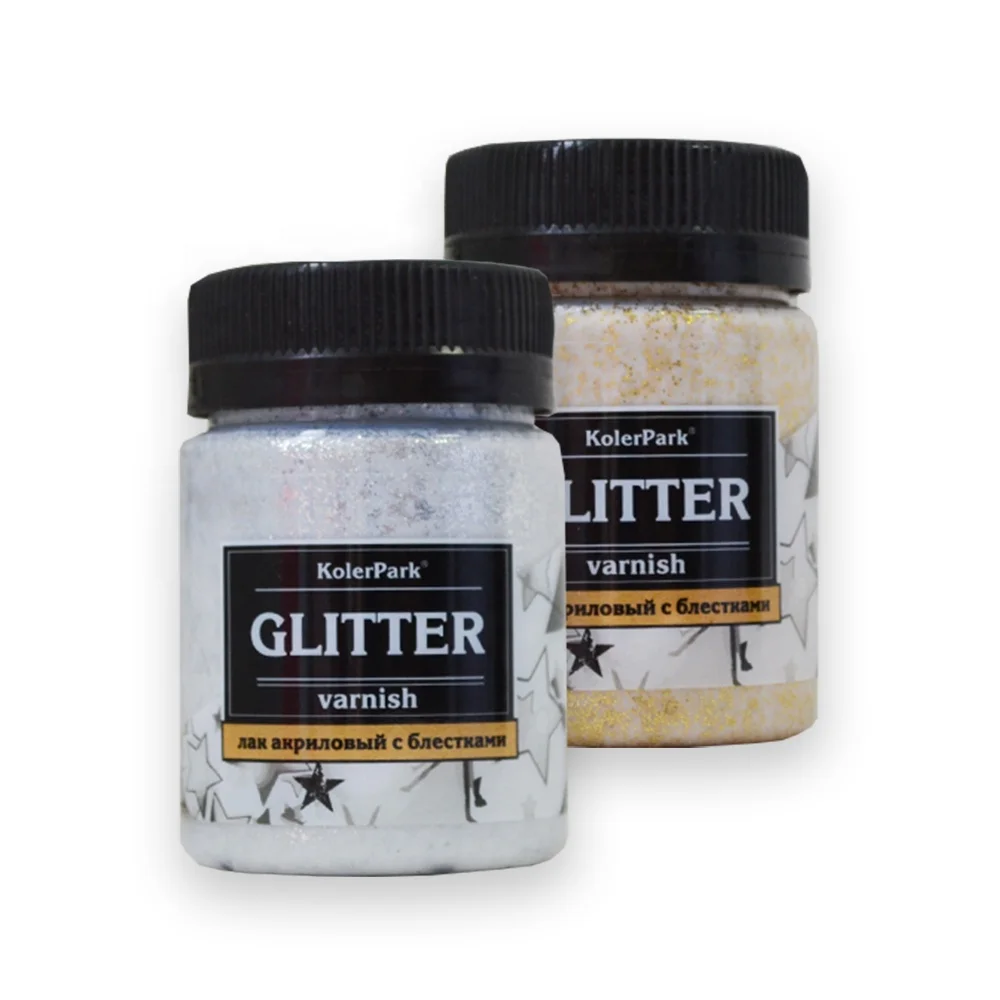 Блестящий лак «KolerPark» для декоративно-прикладного искусства создает декоративное и защитное покрытие