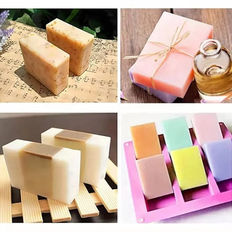 DLC053 6 Cavities Rectangle Shape Silicone Mold For Chocolate Cake Jelly Pudding Handmade Soap Mold