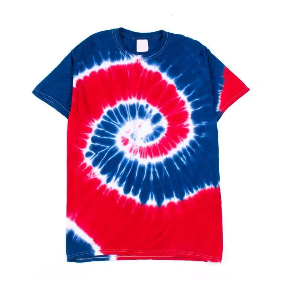 Custom design Men Slim Fit Organic Cotton top demanded factory price fashionable comfortable summer fashion tie dye t shirts