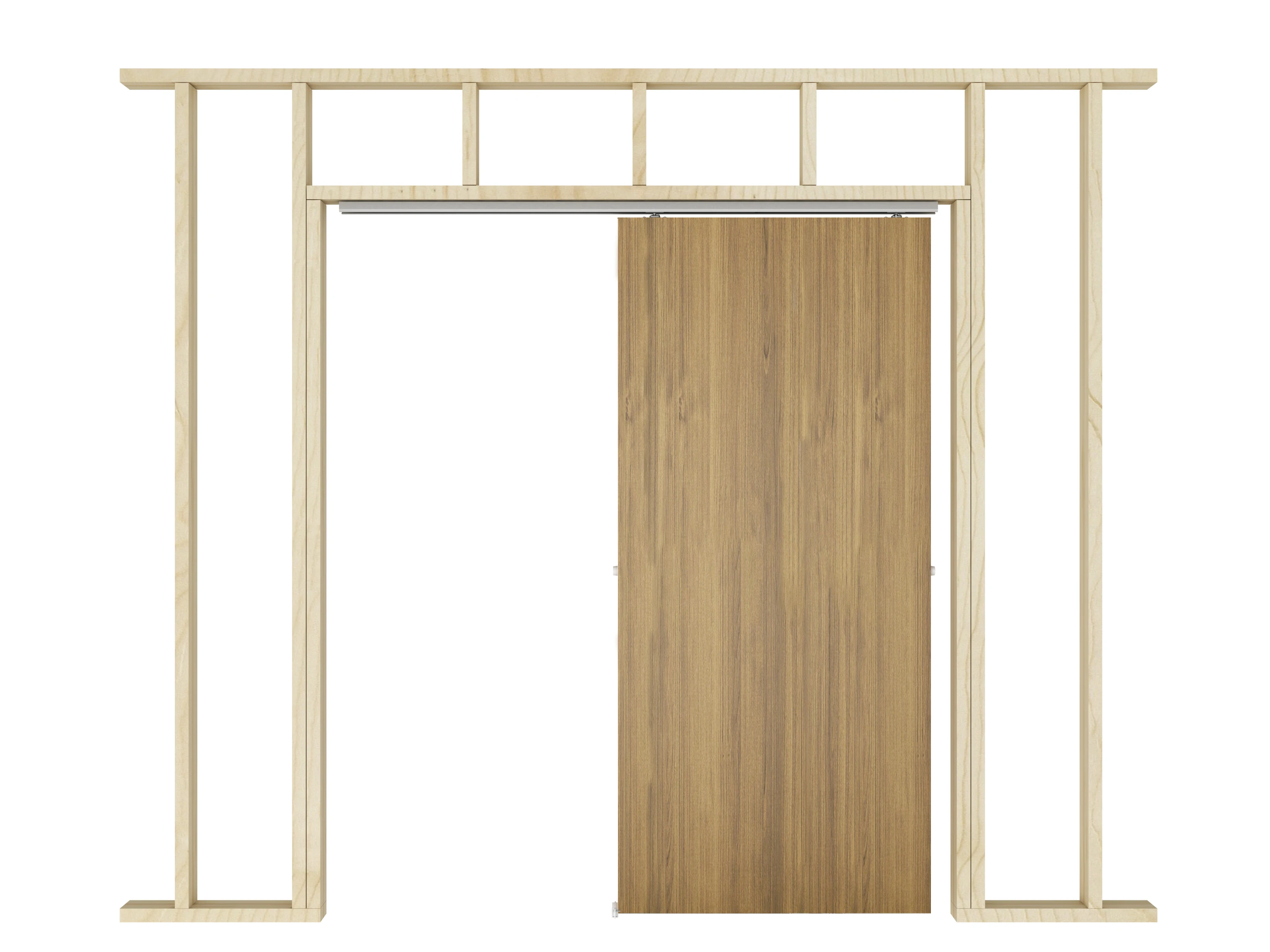 Simple Design Pocket Door, Hidden Barn Door Accessories, Hidden Sliding Barn Door Hardware Kit