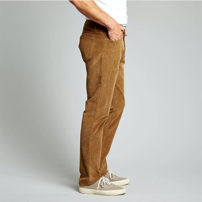 Wholesale Trousers Custom Cotton Blend Corduroy Straight Plain Corduroy Casual Pants for Men
