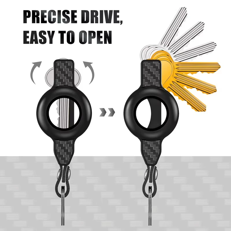 Key Organizer For Men-Compact Metallic Key Holder Minimalist Innovative Keyholder For Airtag Holder | Keychain Secures 1-5 Keys