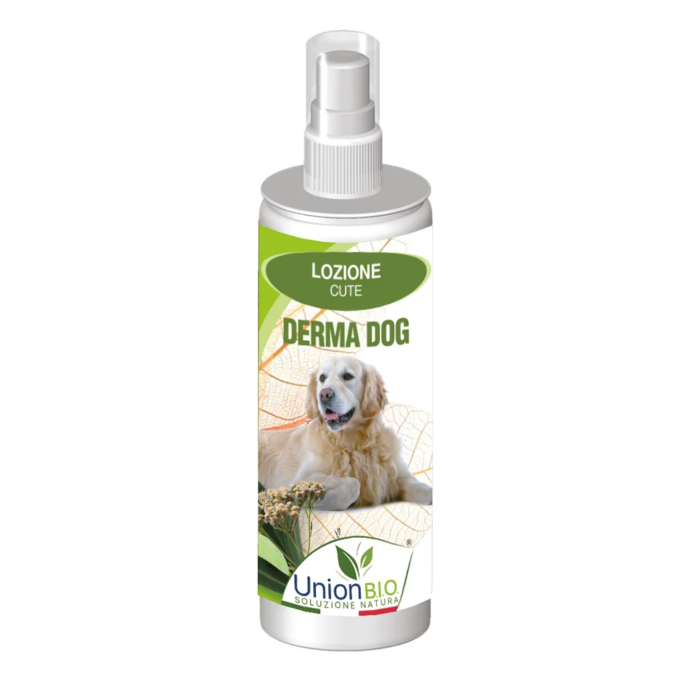 Top quality made in Italy plant based formulation DERMA DOG natural skin lotion for dogs