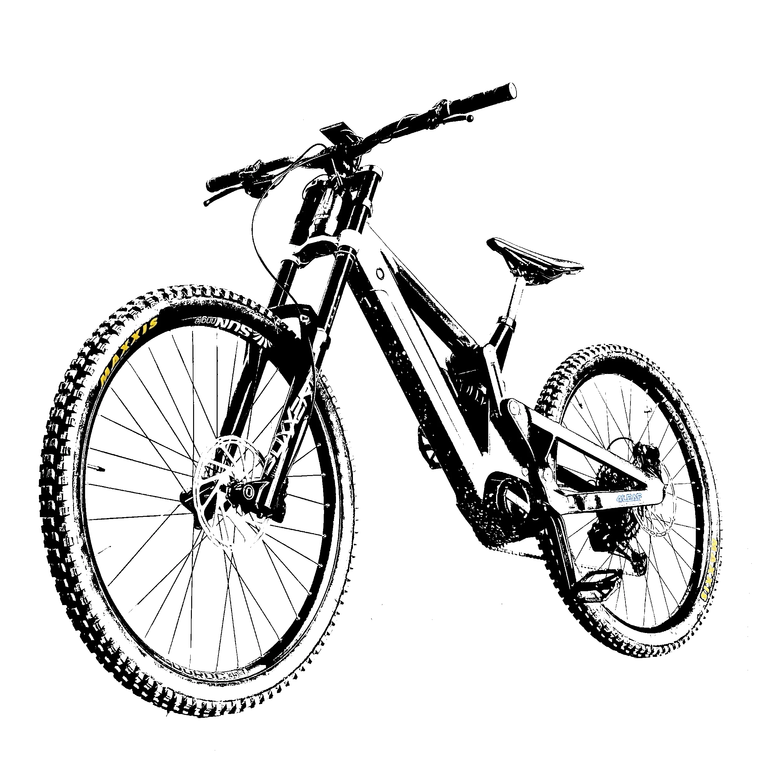 REAL Downhill E Bike EMtb VPP 27.5/29' RST Travel 200mm ROCKSHOX Super Deluxe Coil Select Eye to Eye 250mm Electric Mtb