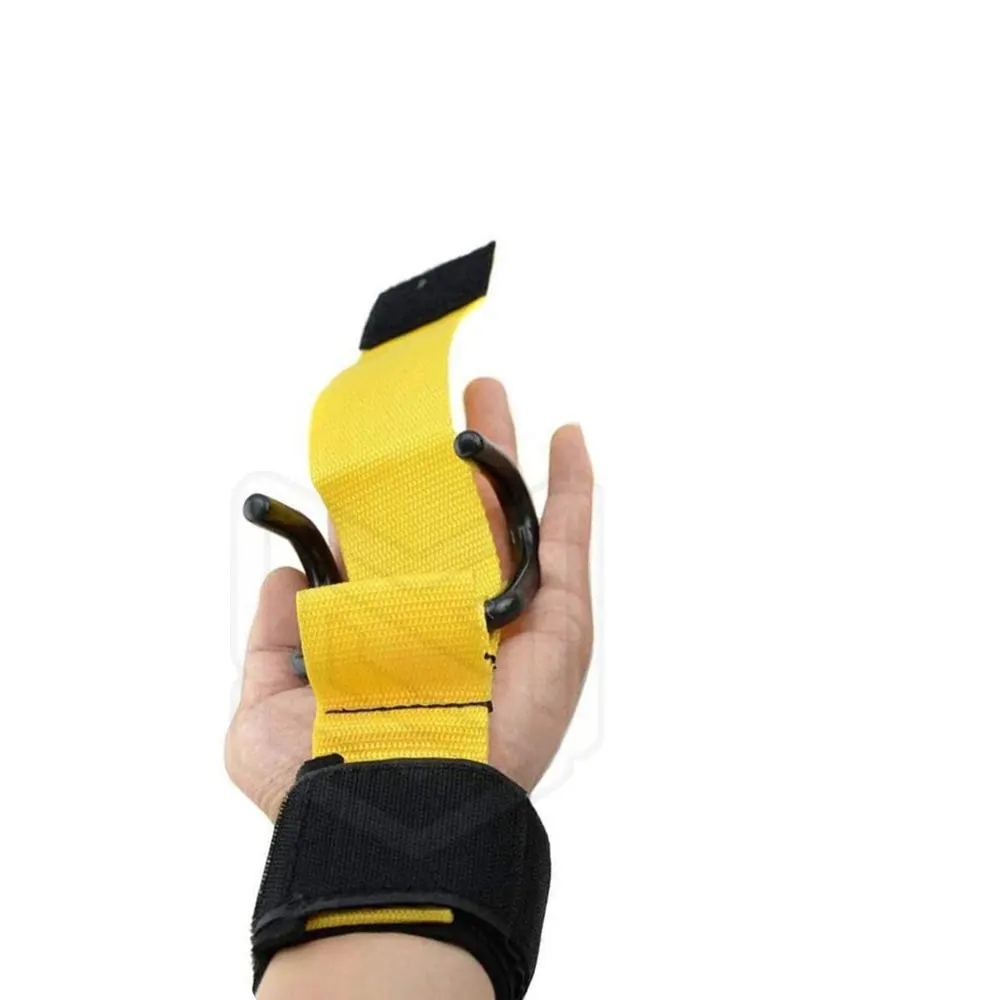 Gym Heavy Duty Weight Lifting Barbell Hooks Power Hooks Fitness Wrist Holder Rod / Gym Heavy Duty Weightlifting Barbell hooks