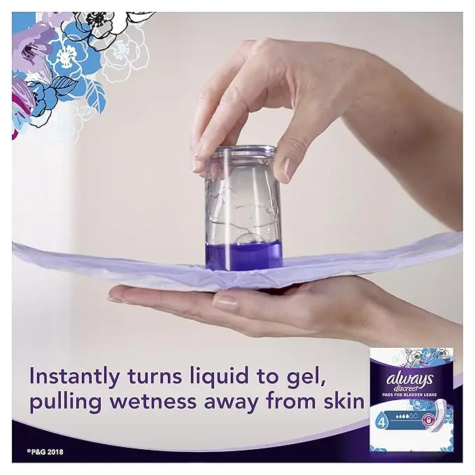 Always Discreet Incontinence Pads, Moderate, Regular Length, 108 count