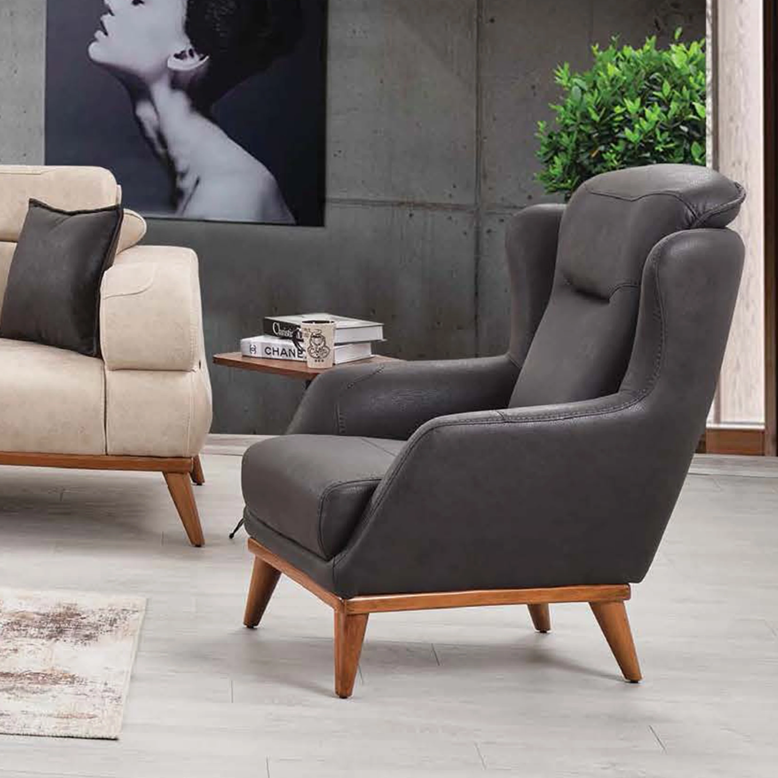 Modern Living Room Furniture Sofa Set Sofa Bed with waterproof Fabric Turkish Furniture Chesterfield Upholstered Faux Leather