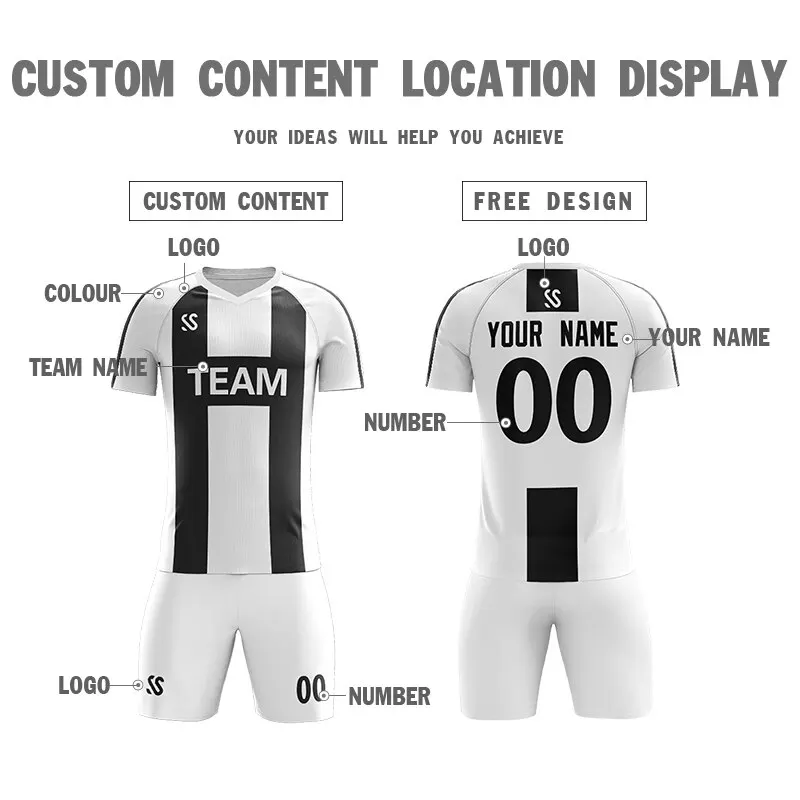 Wholesale OEM Custom Made Plain Blank Soccer Uniform Football Jerseys Soccer jersey