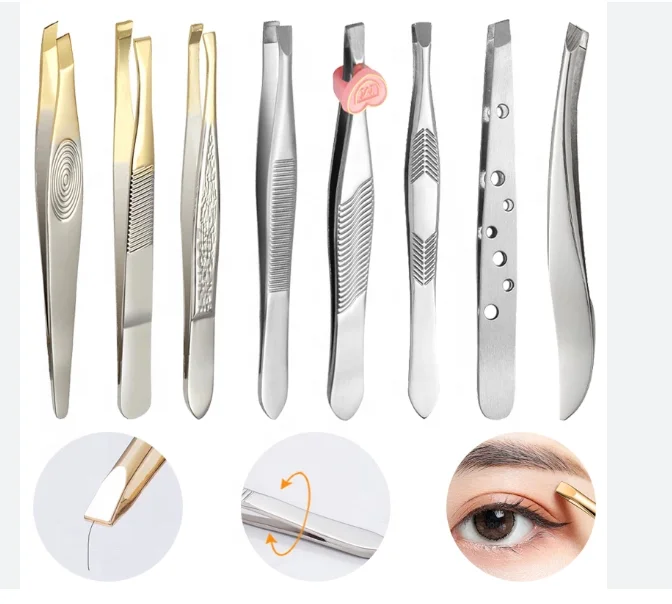 Stainless Steel Customized Eyebrow Plucker Tweezers Best Seller Manufacturers Supplier Factory Direct Wholesale Low Price in
