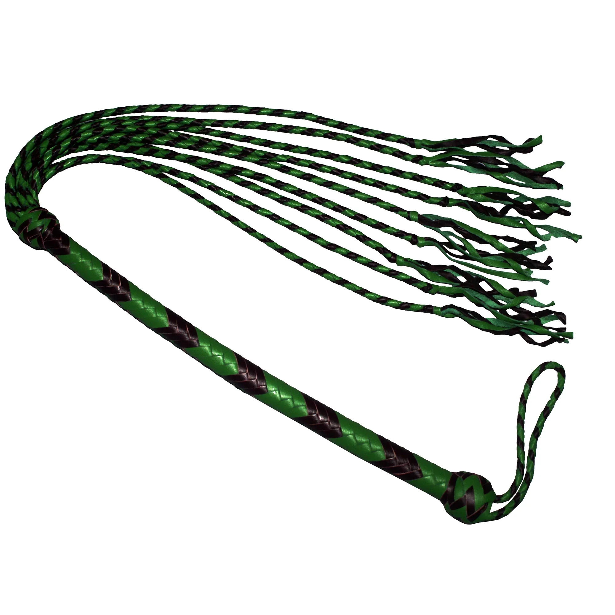HMB-516E LEATHER BULL RIDING WHIPS FLOGGER BULLWHIP HEAVY DUTY STICK FRINGES FRAY STYLE FLOGGERS