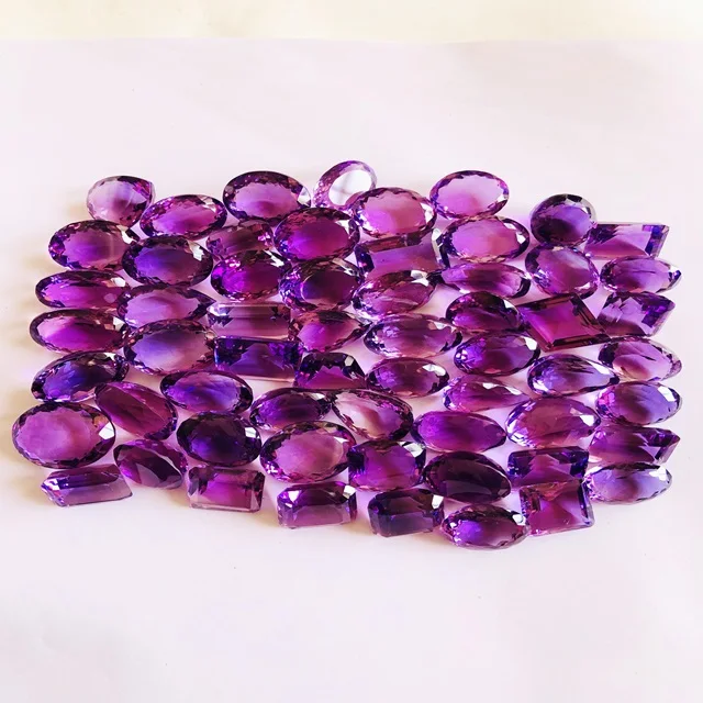 Beautiful Natural Amethyst Brazil origin with AAA Quality with Exceptional Luster and High Clarity Shining Stones Loose Gemstone