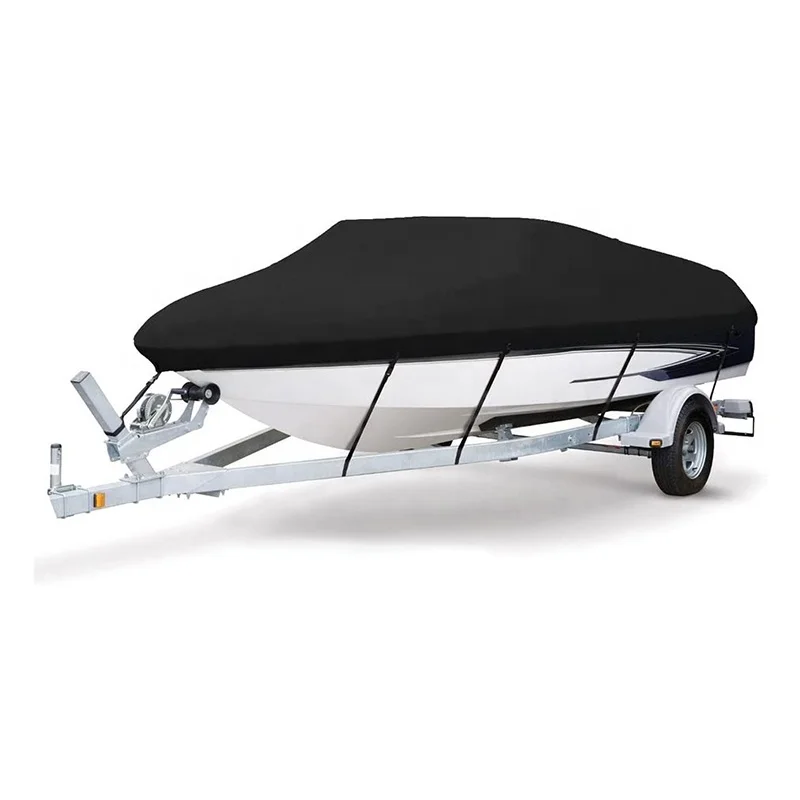 Universal Heavy Duty Rowing Boats Kayak Cockpit Jet Ski Cover Tribody Speedboat Cover Waterproof  V Hull Boat Cover