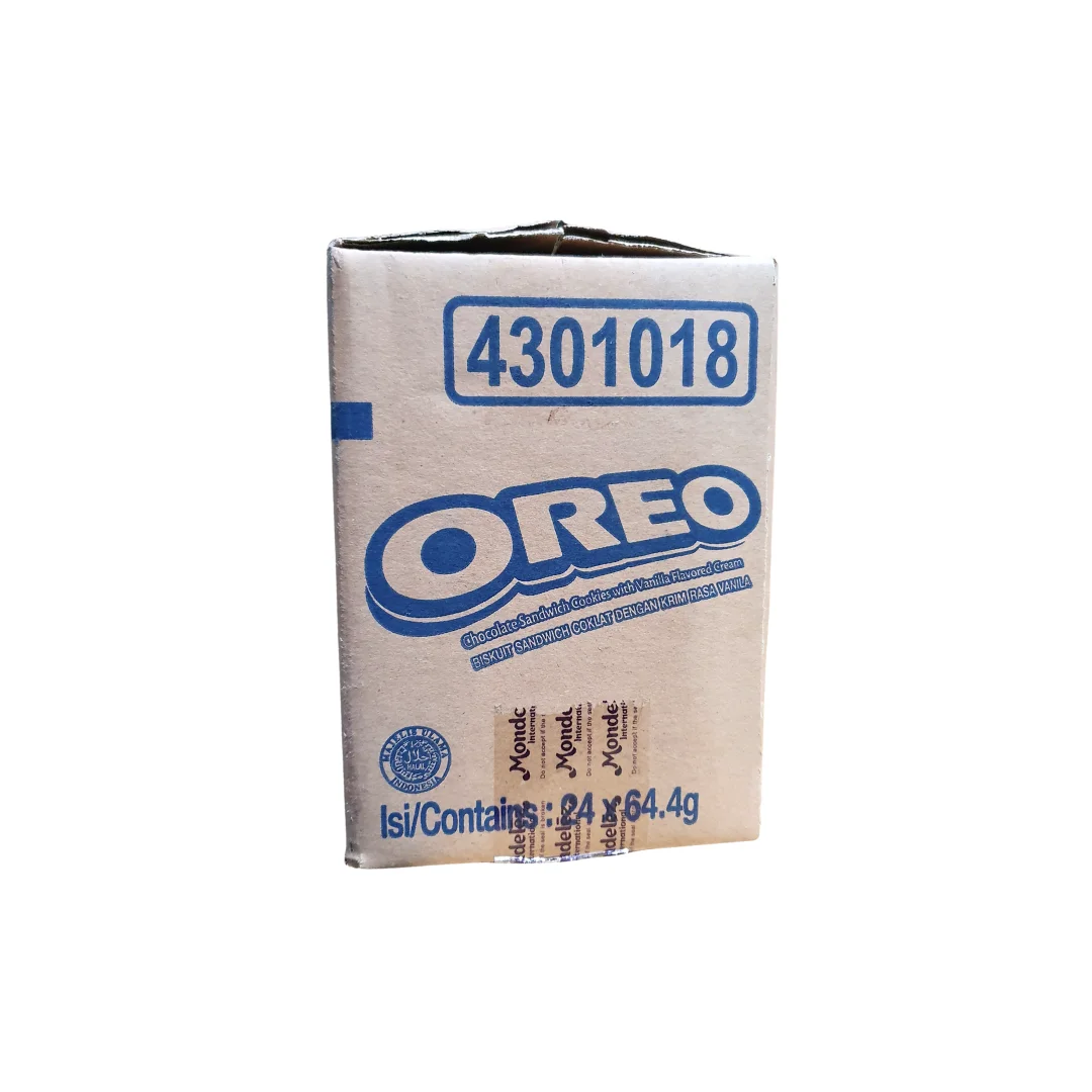 Wholesale Halal Oreo 64.4g from Malaysia Delicious Sandwich Biscuit with Vanilla Cream