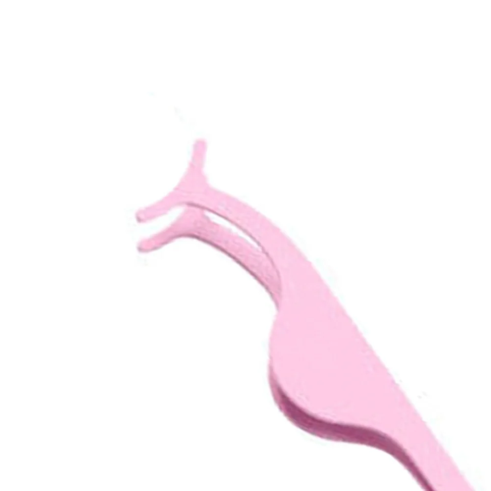 Light pink color Powder Coated Professional Eyelash Applicators Stainless Steel Eyelash Applicators