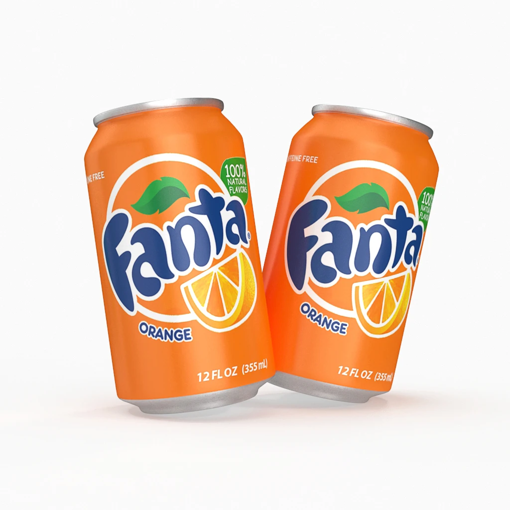 Coca-Cola Fanta Orange газированный напиток-готовый к употреблению-апельсиновый ароматизатор-222 мл-6/упаковка/банка