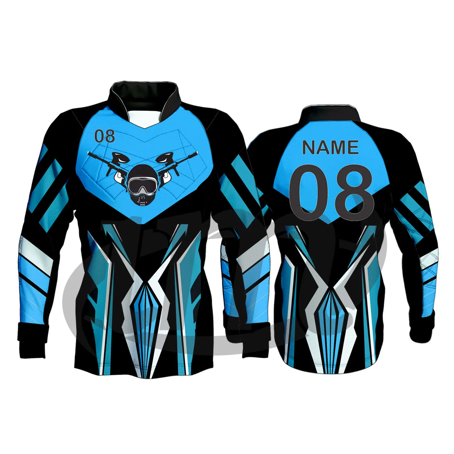 Paintball Top Grade Customized Fully Sublimation Paintball Jersey Padded Paintball Jersey