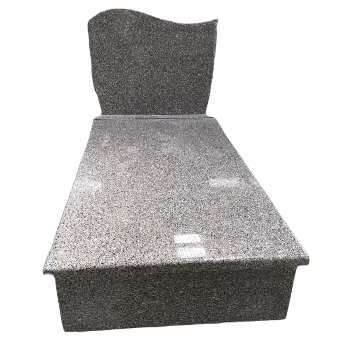 Custom Made Tombstone Granite for Good Quality Headstone Grey Granite Tombstone  Simple Design Tombstone Headstone Cross
