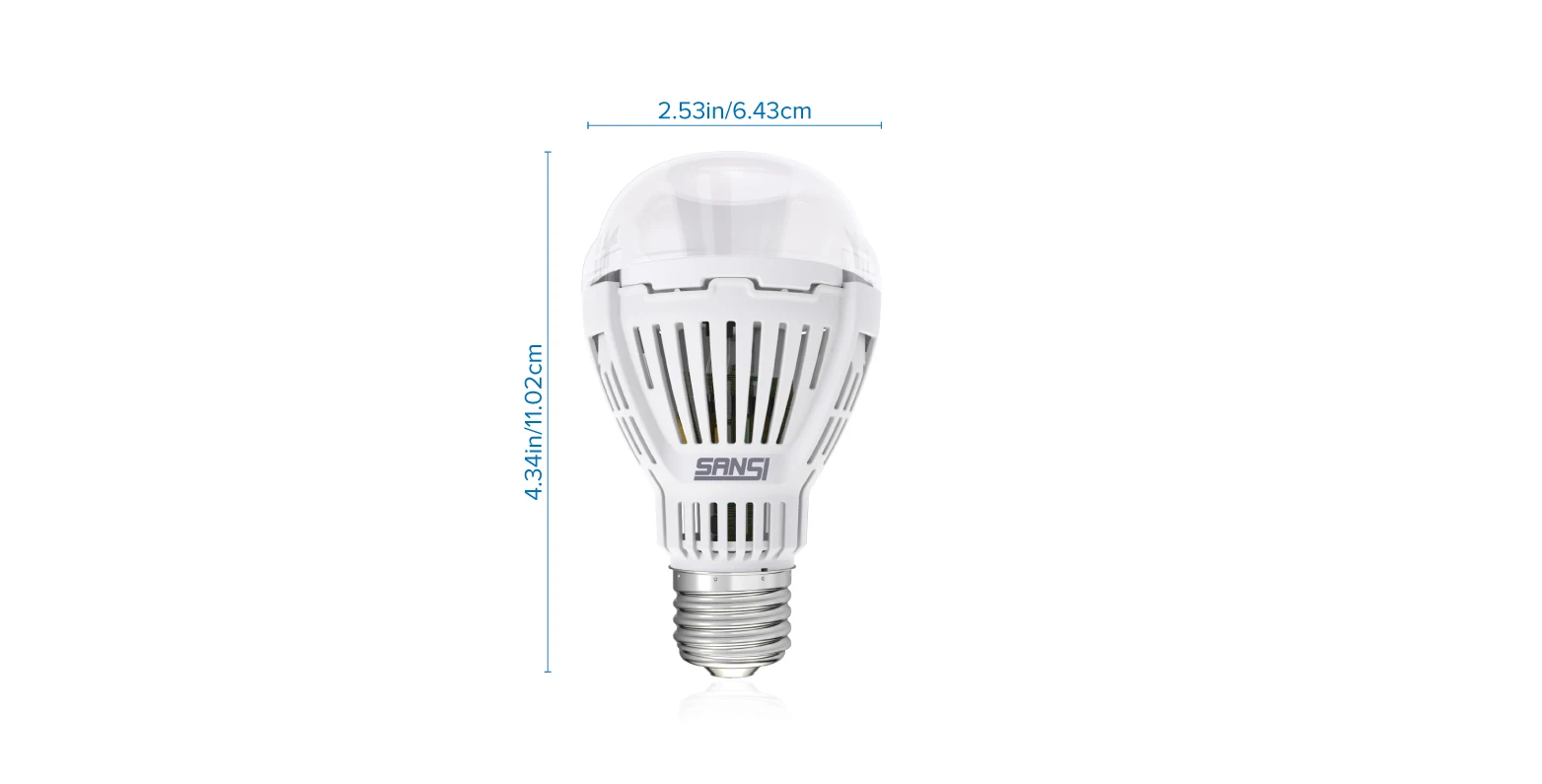 SANSI LED BULB 8W 4W 150LM/W Ceramic material 230vac For House