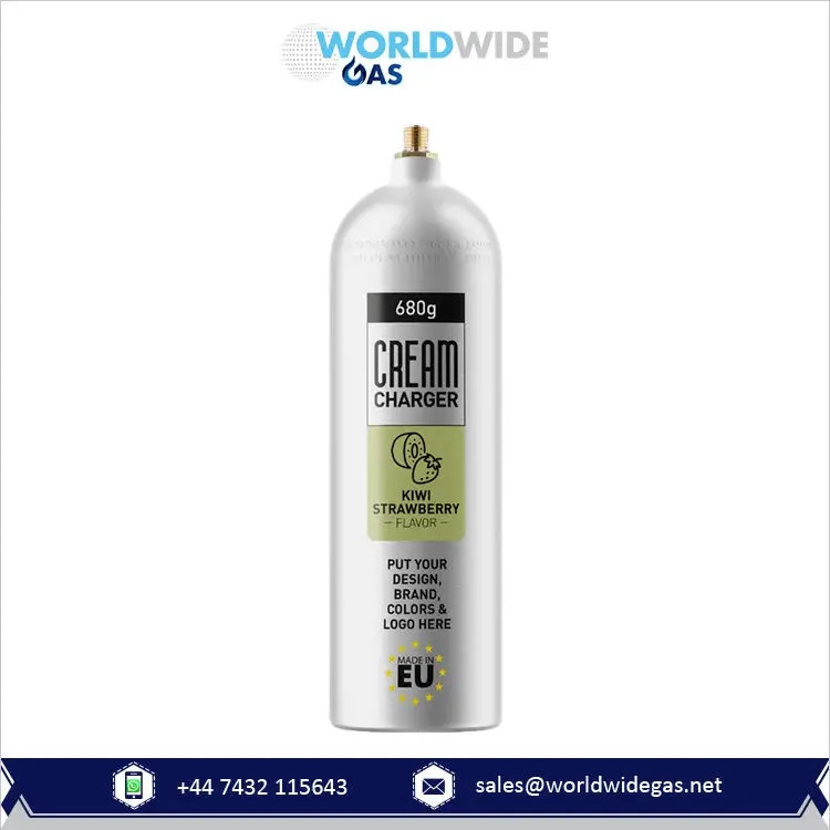 Best Quality Made in Europe 680g Nitrous  Aluminum Cylinders Banana  Flavor deluxe cream charger Ready for Quick Delivery
