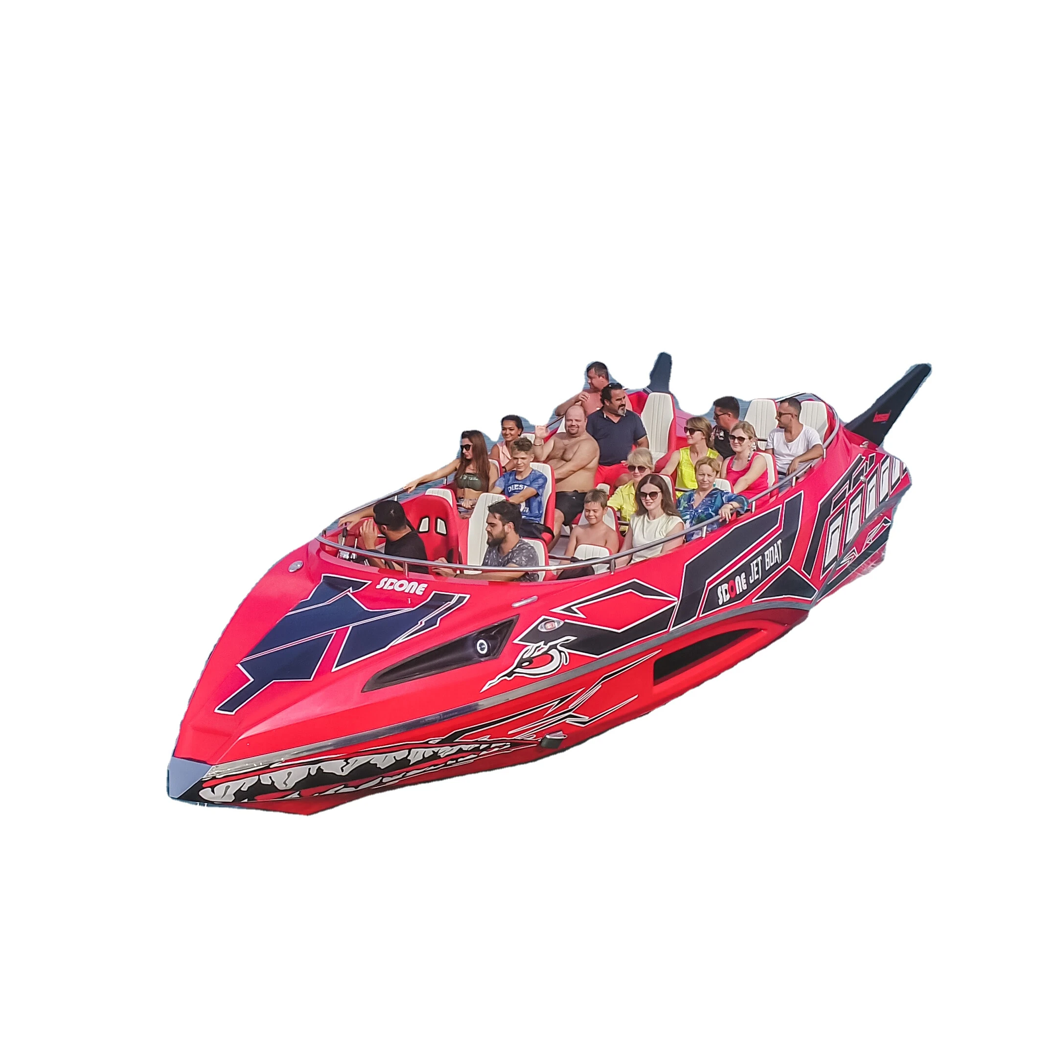 Alesta Роскошный Морской коммерческий реактивный катер Желтый Новый развлекательный скоростной из стекловолокна лучшее качество белый океан море озеро река