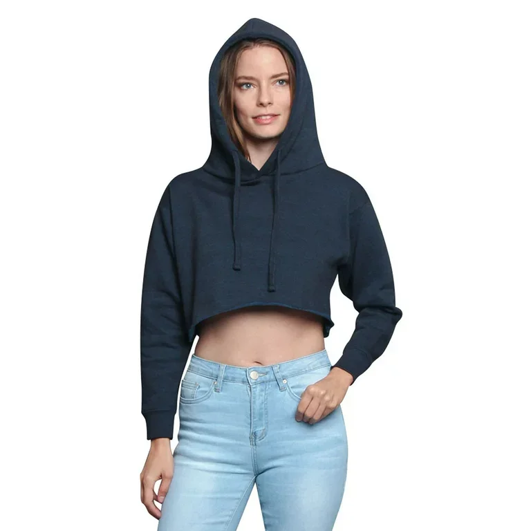Hot sale products casual women Apparel High Quality Pullover Cotton Fleece Crop Top Hoodies breathable Women