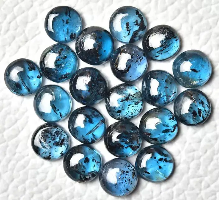Elegant Loose Moss Kyanite Round Cabochon Natural Rose Gemstone for Jewelry Making and Creative Craft Designs Wholesale