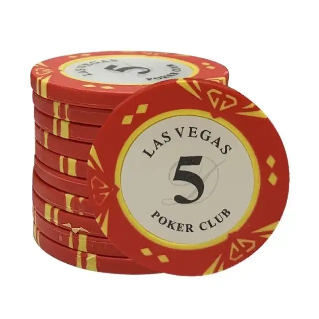 14g Casino Clay Poker Chips Inner Metal with Trim Sticker