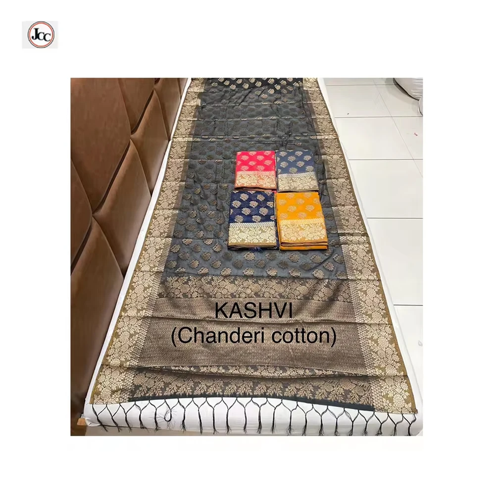 Super Quality Silk Banarasi Saree With Beautiful Design Zari Border Available At Low Price