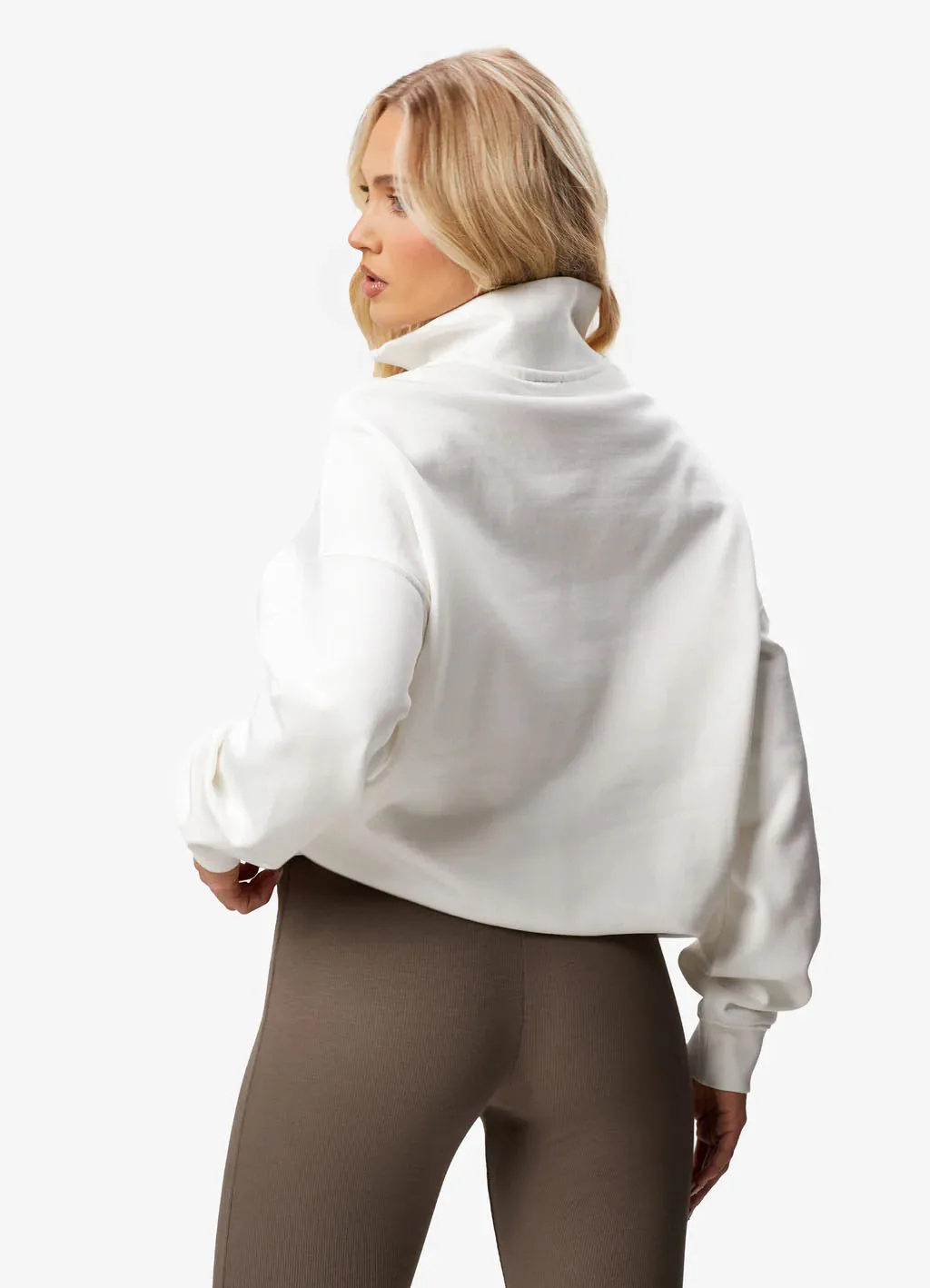 OEM Custom Made Zipper Hoodie in White Colour for Women with your custom logo