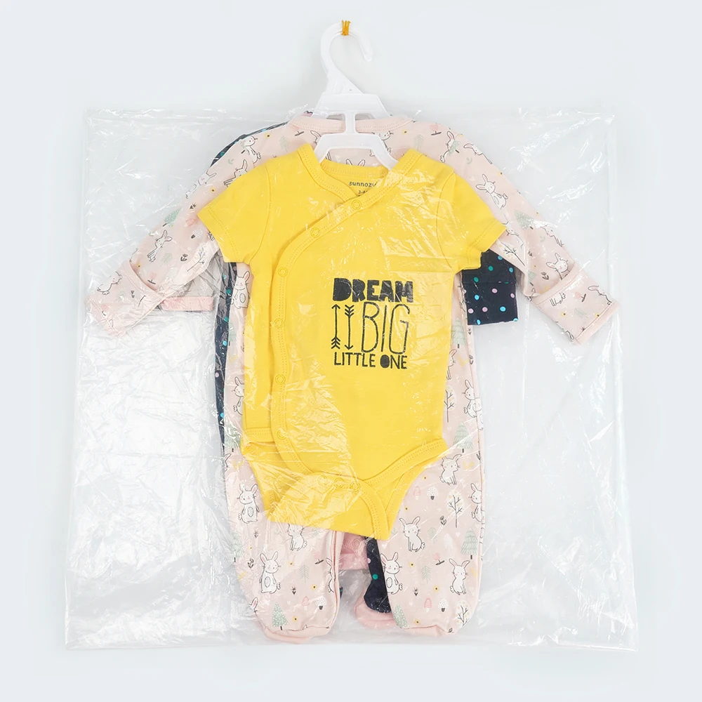 SUNNOZY 2-Piece Baby Clothing Set, 100% Cotton, Mix-Colors for Boys/Girls, 0-9 Months