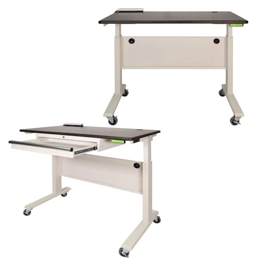 High Quality 117cm Office Furniture Adjustable Height Workbench for Home Use Dual Motor Warehouse Sit Stand Table Modern Design