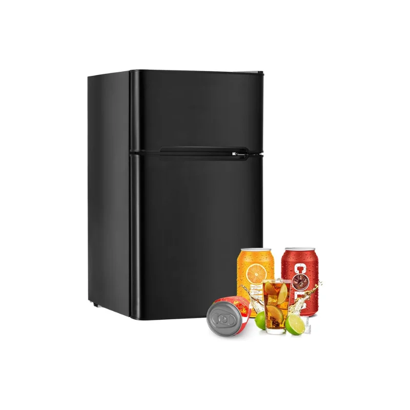 BIGSALE Mini Fridge with Freezer, 3.2 Cu.FT Compact Refrigerator, Dual Door