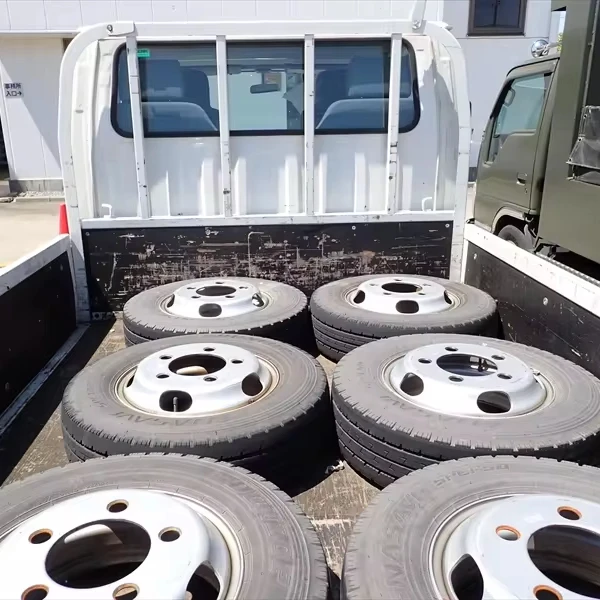 Used Japan ISUZU ELF Good Condition Double Cabin Flat Body