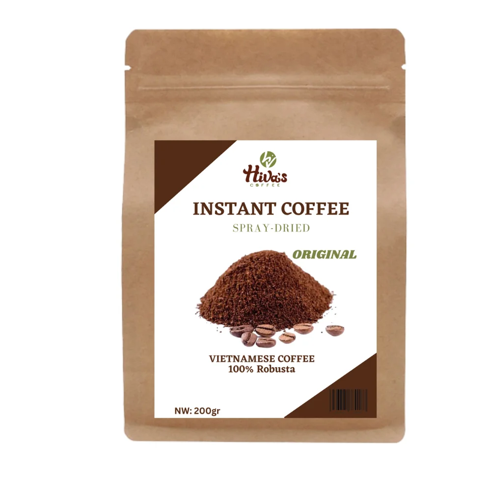 Good price from factory INSTANT COFFEE Spray drying Vietnamese 10kgs bag Accept OEM High caffeine Bulk to coffee Ready to Export