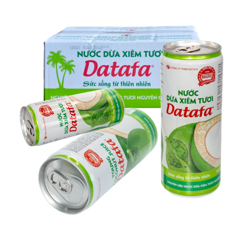 High Quality DATAFA Young Coconut Juice Fresh Coconut Including Coconut Pulp Free Sample From Viet Nam Manufactory Hot Product