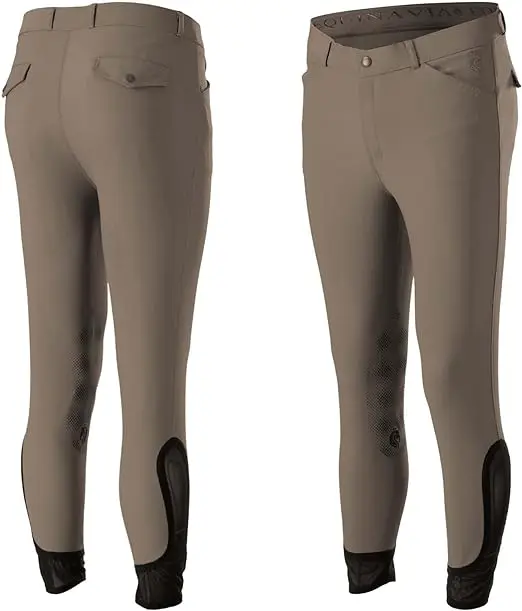 Technical 4 Way Stretchable Lightweight  Horse Riding Equestrian Men Full Anti Slip Silicone Grip Breeches Horseback Riding