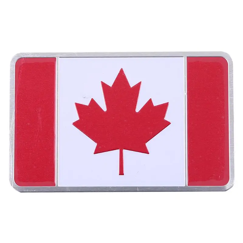 Wholesale custom design country flag decor car aluminum badge sticker