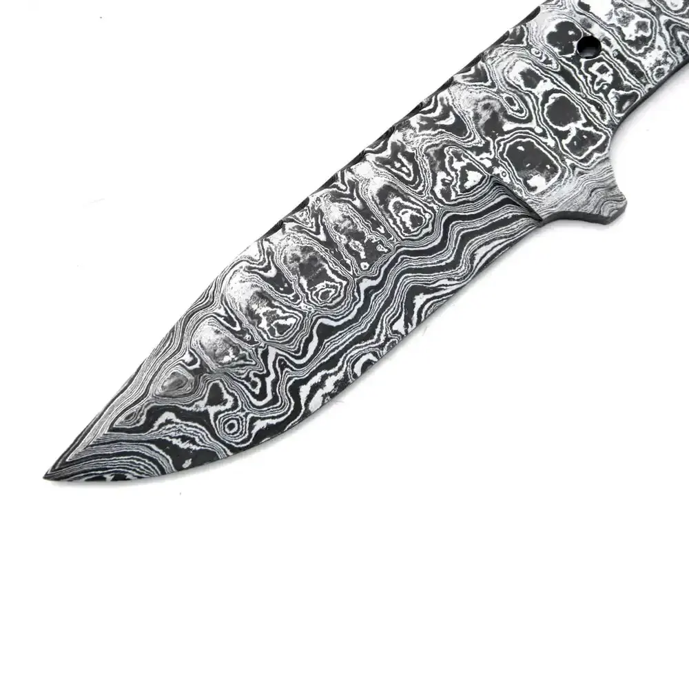 Damascus Knife Blank Blade for Hunting knife making High Carbon Steel blank blades for sale at cheap price