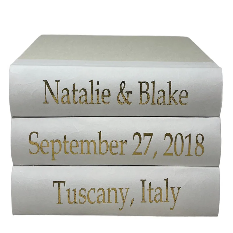 Hot Selling Customized Printing Gold Lettered State and Design Decorative Books Box