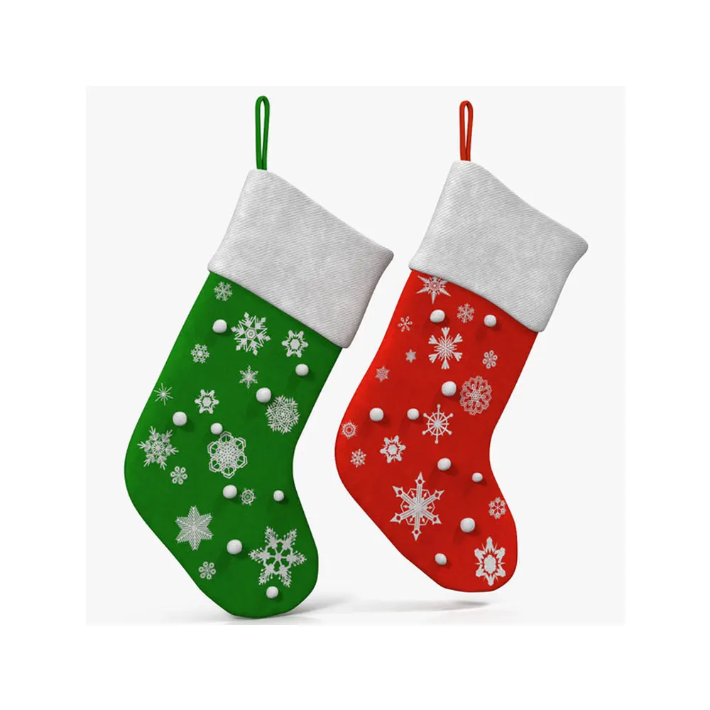 Christmas Decoration Supplies Cute Cartoon Design Gift Bag Sets Santa