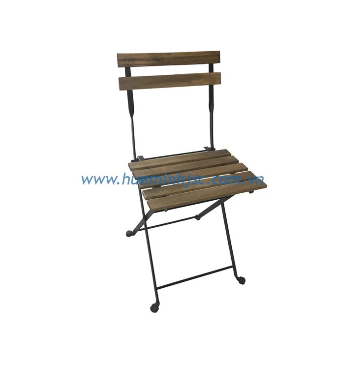 Modern Style Wooden Chair With Metal Frame Made of solid acacia wood with high standard environmentally